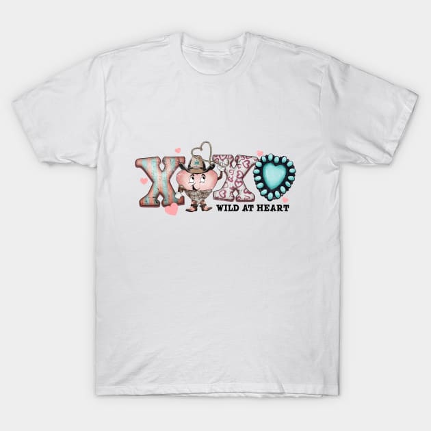 XOXO Wild At Heart T-Shirt by HassibDesign